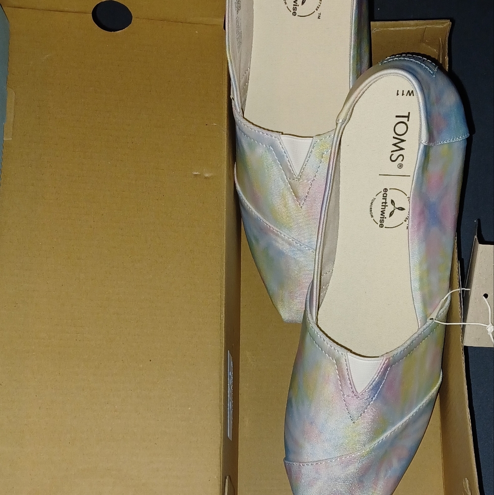 Toms Pastel Tie Dye Loafers Slip-On Shoes